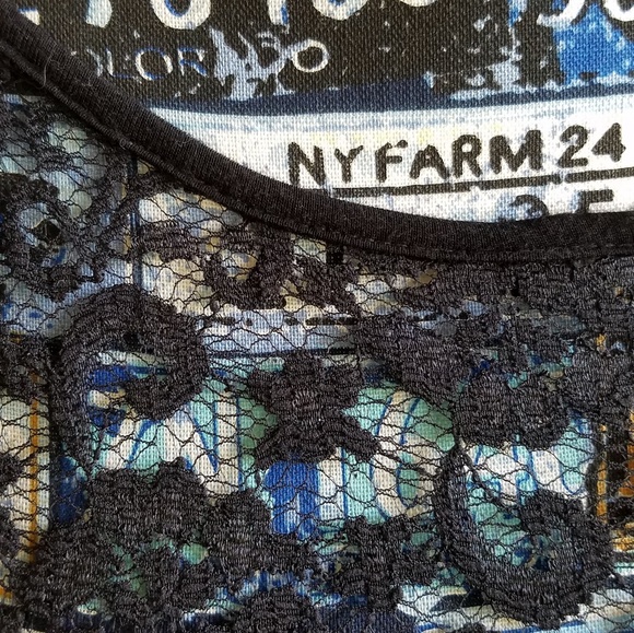 Bebe Black Lace Top S - Picture 4 of 7